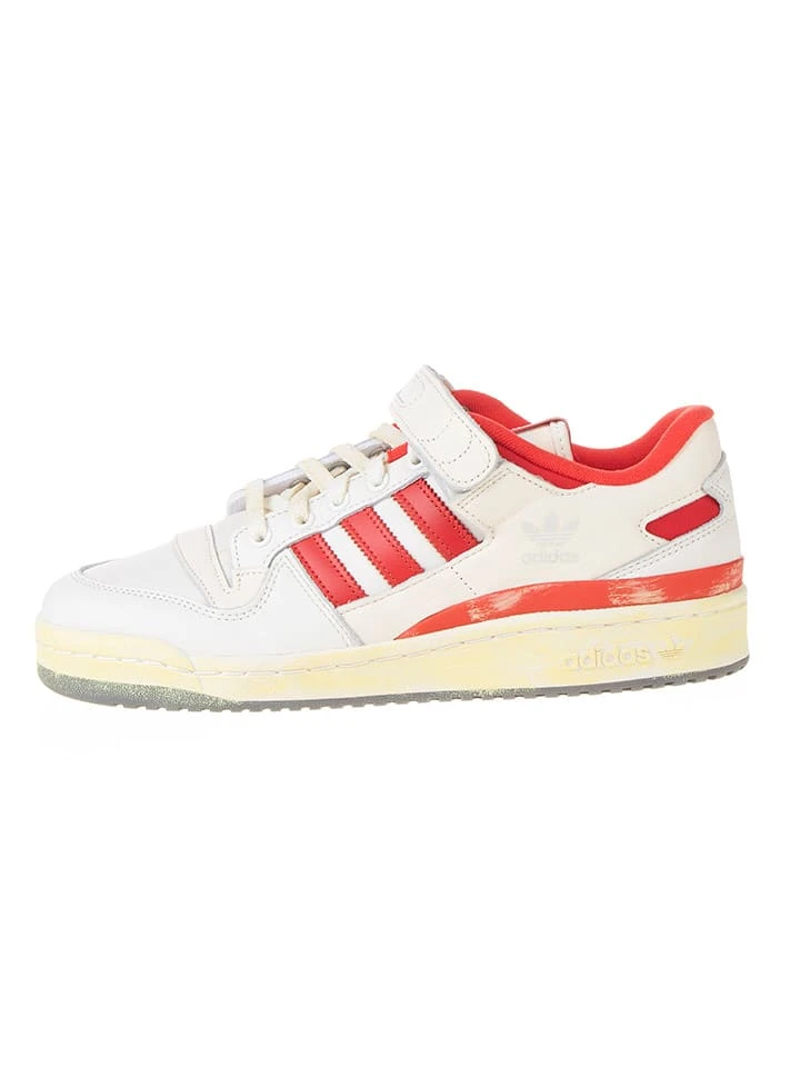 Leren sneakers "Forum 84" wit/rood ADIDAS Leren Sneakers "Forum 84" Wit/rood -LIMANGO WINKEL adidas leren sneakers forum 84 wit rood