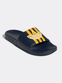 ADIDAS Slippers Donkerblauw/geel