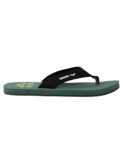 Voorkant -LIMANGO WINKEL arena teenslippers kaki zwart 1