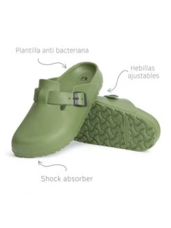 Clogs "Desalia" Olijfgroen -LIMANGO WINKEL avispas clogs desalia olijfgroen 2