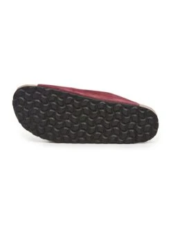 Leren Slippers Rood -LIMANGO WINKEL billowy leren slippers rood 4