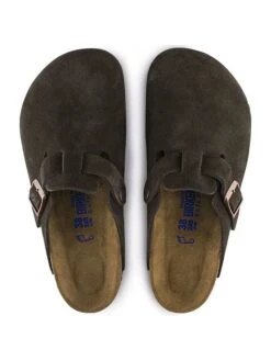 Birkenstock Leren Clogs "Boston" Bruin - Wijdte N -LIMANGO WINKEL birkenstock leren clogs boston bruin wijdte n 4