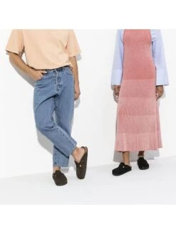 Birkenstock Leren Clogs "Boston" Bruin - Wijdte N -LIMANGO WINKEL birkenstock leren clogs boston bruin wijdte n 5