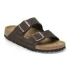 Birkenstock Leren Slippers "Arizona" Bruin -LIMANGO WINKEL birkenstock leren slippers arizona bruin