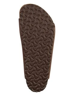 Birkenstock Leren Slippers "Arizona" Bruin - Wijdte N -LIMANGO WINKEL birkenstock leren slippers arizona bruin wijdte n 6
