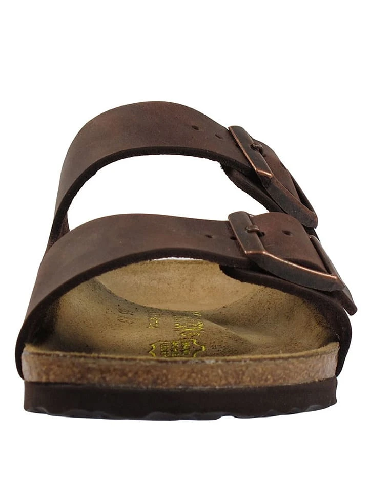 Leren slippers "Arizona" bruin - wijdte S Birkenstock Leren Slippers "Arizona" Bruin - Wijdte S -LIMANGO WINKEL birkenstock leren slippers arizona bruin wijdte s 3