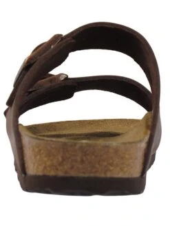 Birkenstock Leren Slippers "Arizona" Bruin - Wijdte S 6 Birkenstock Leren Slippers "Arizona" Bruin - Wijdte S -LIMANGO WINKEL birkenstock leren slippers arizona bruin wijdte s 4