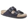 Birkenstock Leren Slippers "Arizona" Donkerblauw -LIMANGO WINKEL birkenstock leren slippers arizona donkerblauw