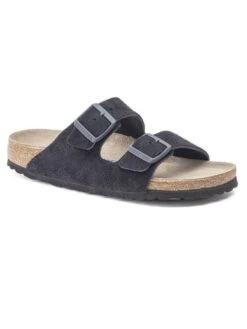 Birkenstock Leren Slippers "Arizona" Donkerblauw