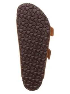 Birkenstock Leren Slippers "Arizona" Lichtbruin - Wijdte N -LIMANGO WINKEL birkenstock leren slippers arizona lichtbruin wijdte n 4