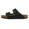 Birkenstock Leren Slippers "Arizona" Zwart - Wijdte S -LIMANGO WINKEL birkenstock leren slippers arizona zwart wijdte s