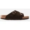 Birkenstock Leren Slippers "Zurich" Bruin