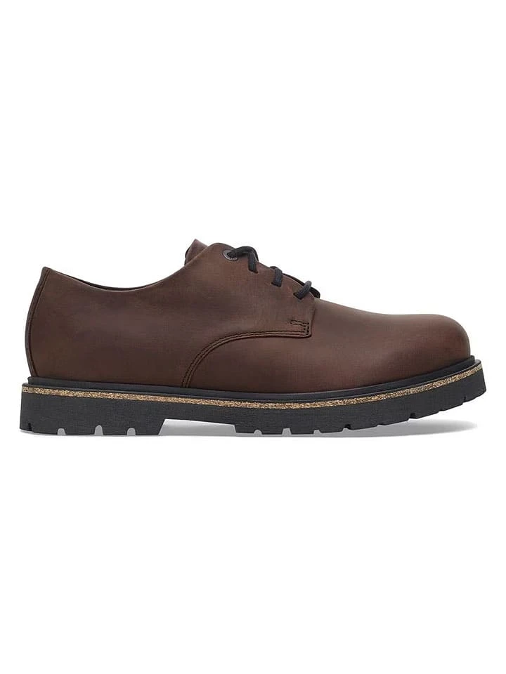 Leren veterschoenen "Highwood" bruin - wijdte S Birkenstock Leren Veterschoenen "Highwood" Bruin - Wijdte S -LIMANGO WINKEL birkenstock leren veterschoenen highwood bruin wijdte s 1