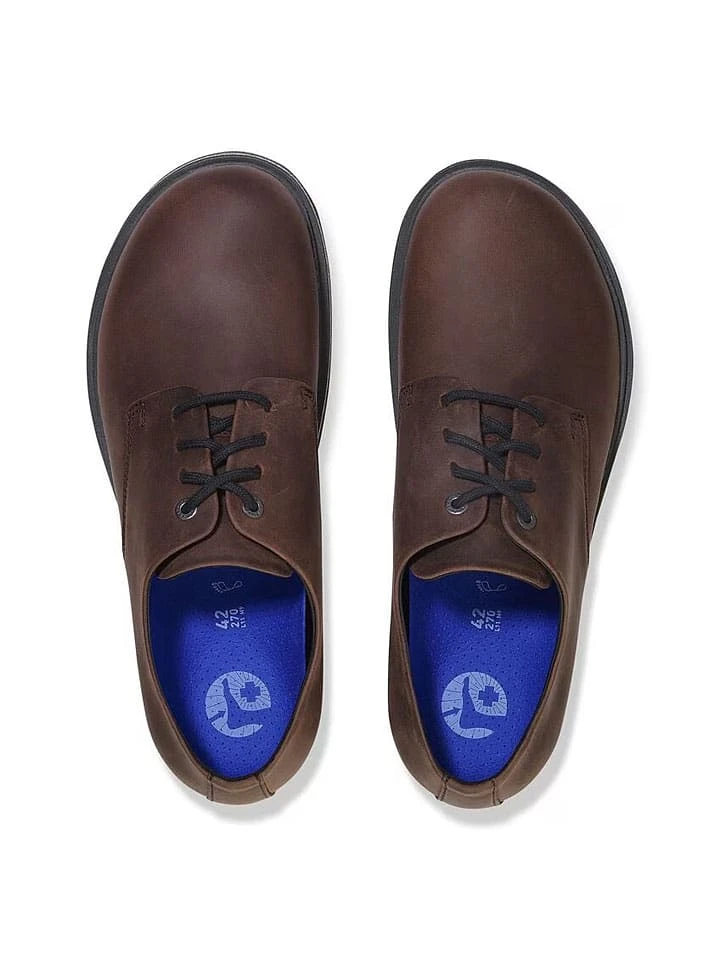 Leren veterschoenen "Highwood" bruin - wijdte S Birkenstock Leren Veterschoenen "Highwood" Bruin - Wijdte S -LIMANGO WINKEL birkenstock leren veterschoenen highwood bruin wijdte s 4