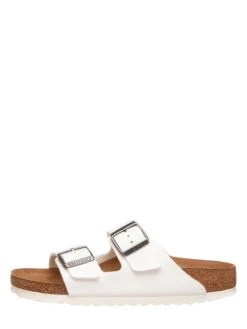 Birkenstock Slippers "Arizona" Wit - Wijdte S