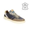 Bullboxer Leren Sneakers Donkerblauw/bruin