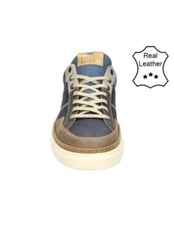 Bullboxer Leren Sneakers Donkerblauw/bruin -LIMANGO WINKEL bullboxer leren sneakers donkerblauw bruin 2