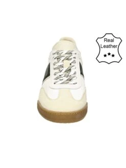 Bullboxer Leren Sneakers Wit/beige/donkergroen -LIMANGO WINKEL bullboxer leren sneakers wit beige donkergroen 2