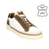 Bullboxer Leren Sneakers Wit/lichtbruin