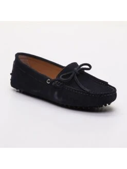 Leren Mocassins "Newton" Donkerblauw