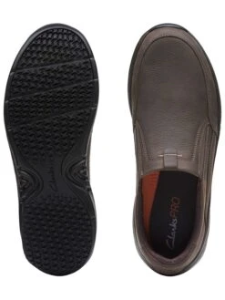 Leren Instappers "ClarksPro Step" Beige/grijs -LIMANGO WINKEL clarks leren instappers clarkspro step beige grijs 6