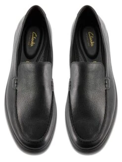 Clarks Leren Instappers "Torford Easy" Zwart -LIMANGO WINKEL clarks leren instappers torford easy zwart 5