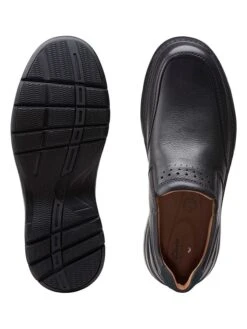 Clarks Leren Instappers "Un Brawley" Zwart -LIMANGO WINKEL clarks leren instappers un brawley zwart 6