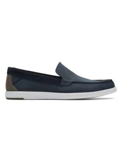 Clarks Leren Mocassins "Bratton" Donkerblauw