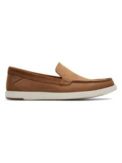 Clarks Leren Mocassins "Bratton" Lichtbruin