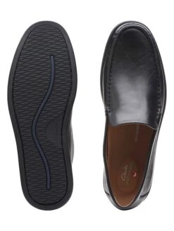 Clarks Leren Mocassins "Ferius Creek" Zwart -LIMANGO WINKEL clarks leren mocassins ferius creek zwart 6