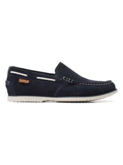 Clarks Leren Mocassins "Noonan" Donkerblauw