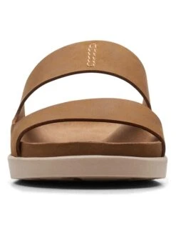 Clarks Leren Slippers "Sunder Coast" Lichtbruin -LIMANGO WINKEL clarks leren slippers sunder coast lichtbruin 2