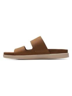 Clarks Leren Slippers "Sunder Coast" Lichtbruin -LIMANGO WINKEL clarks leren slippers sunder coast lichtbruin 4