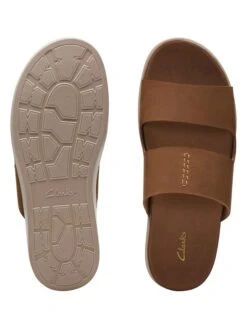 Clarks Leren Slippers "Sunder Coast" Lichtbruin -LIMANGO WINKEL clarks leren slippers sunder coast lichtbruin 6