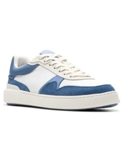 Clarks Leren Sneakers "CourtLite Race" Blauw/wit -LIMANGO WINKEL clarks leren sneakers courtlite race blauw wit 2