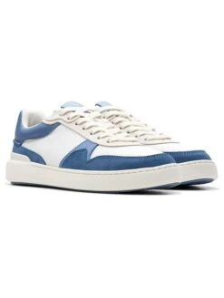 Clarks Leren Sneakers "CourtLite Race" Blauw/wit -LIMANGO WINKEL clarks leren sneakers courtlite race blauw wit 3