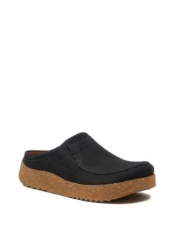 Leren Clogs Zwart