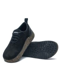 Leren Instappers Zwart -LIMANGO WINKEL comfortfusse leren instappers zwart 3