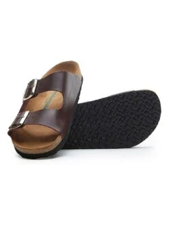 Leren Slippers Bordeaux -LIMANGO WINKEL comfortfusse leren slippers bordeaux 3