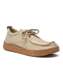 Veterschoenen Beige