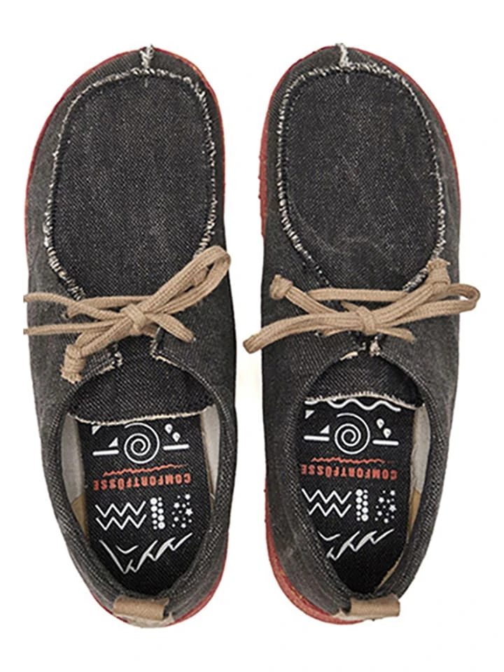 Veterschoenen donkergrijs Veterschoenen Donkergrijs -LIMANGO WINKEL comfortfusse veterschoenen donkergrijs 4