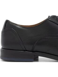 Leren Veterschoenen "Platt St." Zwart -LIMANGO WINKEL denbroeck leren veterschoenen platt st zwart 2