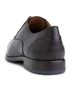 Leren Veterschoenen "Platt St." Zwart -LIMANGO WINKEL denbroeck leren veterschoenen platt st zwart 9