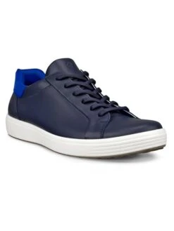 ECCO Leren Sneakers "Soft 7 M" Donkerblauw