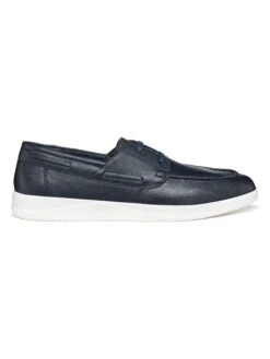 Geox Leren Mocassins Donkerblauw