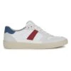 Geox Leren Sneakers "Affile" Wit/blauw/rood