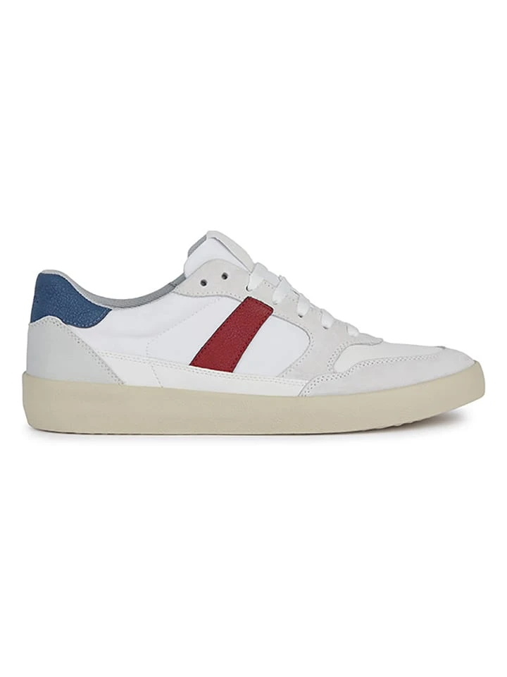 Leren sneakers "Affile" wit/blauw/rood Geox Leren Sneakers "Affile" Wit/blauw/rood -LIMANGO WINKEL geox leren sneakers affile wit blauw rood