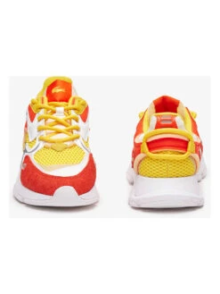 Lacoste Leren Sneakers Geel/oranje -LIMANGO WINKEL lacoste leren sneakers geel oranje 3