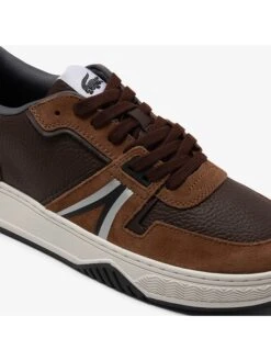 Lacoste Leren Sneakers "L001 223 2 Sma" Bruin/zwart -LIMANGO WINKEL lacoste leren sneakers l001 223 2 sma bruin zwart 5