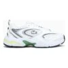 Lacoste Leren Sneakers Wit/grijs/groen/geel -LIMANGO WINKEL lacoste leren sneakers wit grijs groen geel